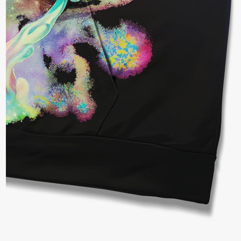 Colorful Mushroom Graphic Hoodie - Picture 4 of 6